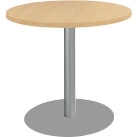 Schäfer Shop Select Table ronde avec socle rond, Ø 800 x H 717 mm, hêtre 