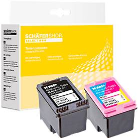 Schäfer Shop Select Tinten-Multipack, ersetzt HP 303XL Serie, schwarz und 3-Color