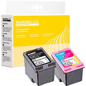 Schäfer Shop Select Tinten-Multipack schwarz und color, ersetzt HP 301XL (CH563EE, CH564EE)
