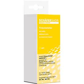 Schäfer Shop Select Tintenpatrone, ersetzt Canon GI-56Y (4432C001), bis 14000 Seiten, Einzelpack, gelb