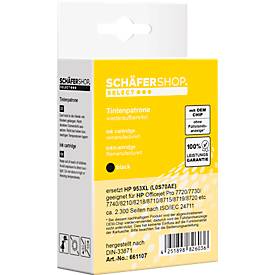 Schäfer Shop Select Tintenpatrone, ersetzt HP-953XL (L0S70AE), bis 2300 Seiten, Einzelpack, schwarz