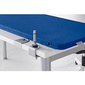 Schäfer Shop Select Tischtrennwand, Materialstärke 30 mm, B 1200 x H 387 mm, 100 % Post-Consumer-Recyclingpolyester, dunkelblau