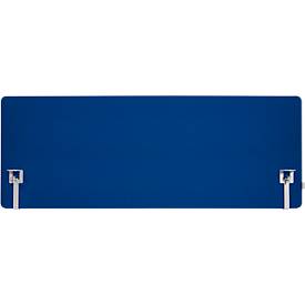 Schäfer Shop Select Tischtrennwand, Materialstärke 30 mm, B 1200 x H 600 mm, 100 % Post-Consumer-Recyclingpolyester, dunkelblau
