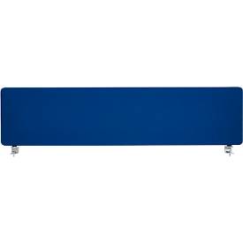 Schäfer Shop Select Tischtrennwand, Materialstärke 30 mm, B 1400 x H 387 mm, 100 % Post-Consumer-Recyclingpolyester, dunkelblau