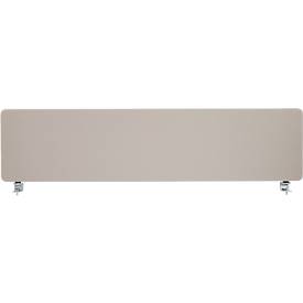 Schäfer Shop Select Tischtrennwand, Materialstärke 30 mm, B 1800 x H 387 mm, 100 % Post-Consumer-Recyclingpolyester, beige