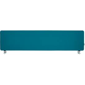 Schäfer Shop Select Tischtrennwand, Materialstärke 30 mm, B 1800 x H 387 mm, 100 % Post-Consumer-Recyclingpolyester, petrol
