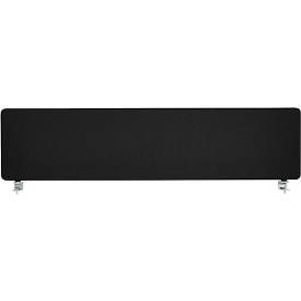 Schäfer Shop Select Tischtrennwand, Materialstärke 30 mm, B 1800 x H 387 mm, 100 % Post-Consumer-Recyclingpolyester, schwarz