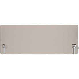Schäfer Shop Select Tischtrennwand, Materialstärke 30 mm, B 1800 x H 600 mm, 100 % Post-Consumer-Recyclingpolyester, beige