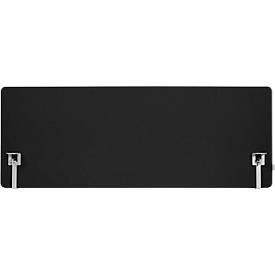 Schäfer Shop Select Tischtrennwand, Materialstärke 30 mm, B 1800 x H 600 mm, 100 % Post-Consumer-Recyclingpolyester, schwarz