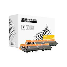 Schäfer Shop Select Toner, ersetzt Brother TN-241BK (TN241BK), Doppelpack, schwarz