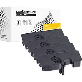 Schäfer Shop Select Toner, ersetzt Kyocera TK-5220 (OPTK5220Set), Mixpack, schwarz, cyan, magenta, gelb