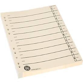 Schäfer Shop Select Trennblätter, DIN A4-Format, Linienaufdruck, 100 Stück, mit Lochrand-Verstärkung