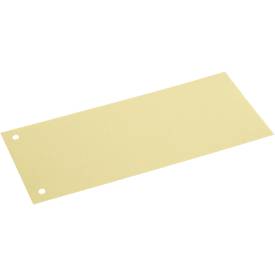 Schäfer Shop Select Trennstreifen, 2-fach-Lochung, bedruckbar, 100 Stück, B 240 x H 105 mm, Karton, gelb