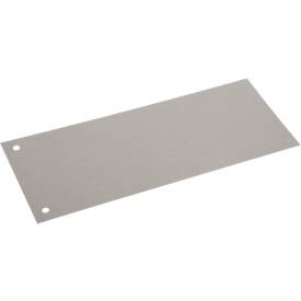 Schäfer Shop Select Trennstreifen, 2-fach-Lochung, bedruckbar, 100 Stück, B 240 x H 105 mm, Karton, grau