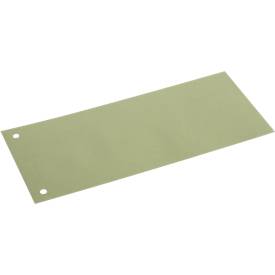 Schäfer Shop Select Trennstreifen, 2-fach-Lochung, bedruckbar, 100 Stück, B 240 x H 105 mm, Karton, grün