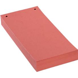 Schäfer Shop Select Trennstreifen, 2-fach-Lochung, bedruckbar, 100 Stück, B 240 x H 105 mm, Karton, rosa