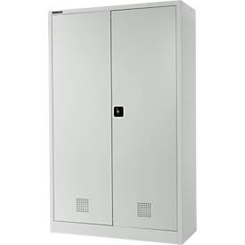 Schäfer Shop Select Umweltschrank, B 1200 x T 500 x H 1935 mm, 4 Wannen à 23 Liter, lichtgrau