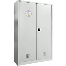 Schäfer Shop Select Umweltschrank, B 1200 x T 500 x H 1935 mm, 4 Wannen à 23 Liter, lichtgrau