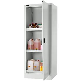 Schäfer Shop Select Umweltschrank, B 600 x T 500 x H 1585 mm, 3 Wannen à 11 Liter, lichtgrau