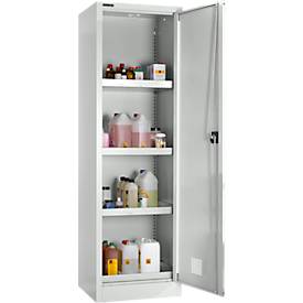 Schäfer Shop Select Umweltschrank, B 600 x T 500 x H 1935 mm, 4 WHG-Wannen à 7 Liter, lichtgrau