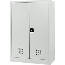 Schäfer Shop Select Umweltschrank, B 950 x T 500 x H 1585 mm, 3 WHG-Wannen à 11 Liter, lichtgrau