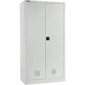 Schäfer Shop Select Umweltschrank, B 950 x T 500 x H 1935 mm, 3 Wannen à 18 Liter + WHG-Wanne 11 Liter, lichtgrau