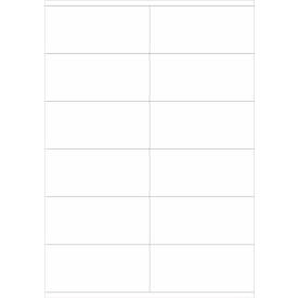 Schäfer Shop Select Universal-Etiketten, 105,0 x 48,0 mm, Permanentkleber, 1200 Stück