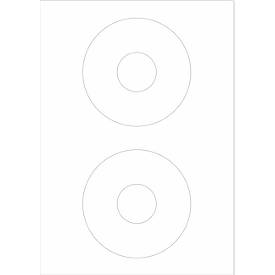 Schäfer Shop Select Universal-Etiketten, 117 mm rund, Permanentkleber, 200 Stück