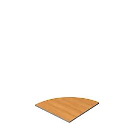 Schäfer Shop Select Verkettungsplatte Moxxo IQ, 90°, Viertelkreis, B 800 x T 800 mm, Buche-Dekor