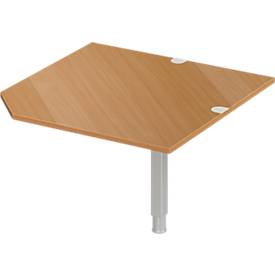 Schäfer Shop Select Verkettungsplatte PLANOVA ERGOSTYLE, CAD, B 1000, Fuß, Buche