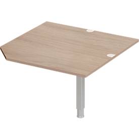 Schäfer Shop Select Verkettungsplatte PLANOVA ERGOSTYLE, CAD, B 1000, Fuß, Eiche