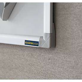 Schäfer Shop Select Whiteboard 90120, Alurahmen + Whiteboard-Zubehör-Set Standard GRATIS