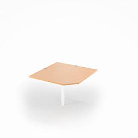 Schäfer Shop Select Winkelplatte PLANOVA BASIC, B 1000 x T 1000 mm, Buche-Dekor/weiß