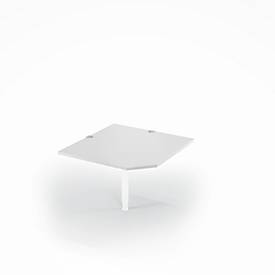Schäfer Shop Select Winkelplatte PLANOVA BASIC, B 1000 x T 1000 mm, lichtgrau/weiß