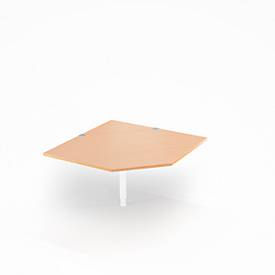 Schäfer Shop Select Winkelplatte PLANOVA BASIC, B 1200 x T 1200 mm, Buche-Dekor/weiß