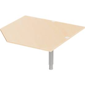 Schäfer Shop Select Winkelplatte PLANOVA ERGOSTYLE, CAD, B 1200, Ahorn-Dekor 