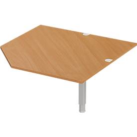 Schäfer Shop Select Winkelplatte PLANOVA ERGOSTYLE, CAD, B 1200, Buche-Dekor 