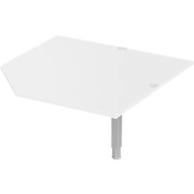 Schäfer Shop Select Winkelplatte PLANOVA ERGOSTYLE, CAD, B 1200, weiß