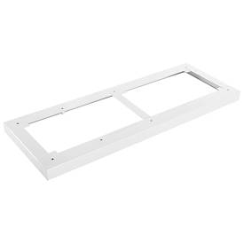 Schäfer Shop Socle Genius en acier TETRIS WOOD, pour étagères/armoires L 1000 mm, blanc