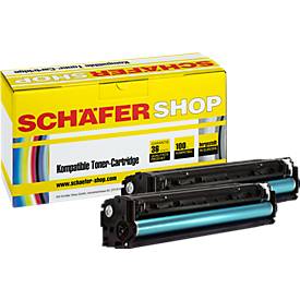 Sparset 2x Toner, kompatibel zu HP 125X (CB540A), schwarz