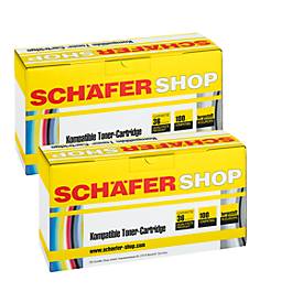 2x Toner baugleich Brother TN2120, schwarz XXL-Befüllung