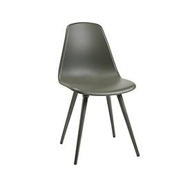 Schalenstuhl Topstar® T 2020, 4-Fuß, desinfektionsmittelbeständig, ohne Armlehnen, grau/grau