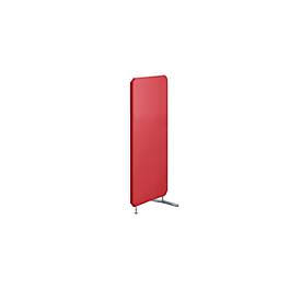 Schallschutz-Stellwand Stoff, B 800 x H 1600 mm, rot