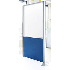 Schallschutzsystem Sichtschutzsystem Alu Klett, halbverglaste Elemente, in div. Farben