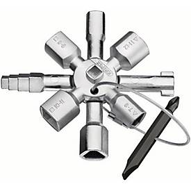 Schaltschrankschlüssel TwinKey® 6 Funktionen m.Magnet Verb.KNIPEX