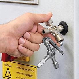 Schaltschrankschlüssel TwinKey® 6 Funktionen m.Magnet Verb.KNIPEX