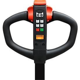 Schefer Elektrohubwagen EHW 20 Premium, Tragfähigkeit 2000 kg, Gabellänge 1150 mm, schwarz