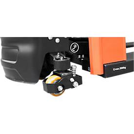 Schefer Elektrohubwagen EHW 20 Premium, Tragfähigkeit 2000 kg, Gabellänge 1150 mm, schwarz