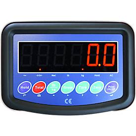 Schefer Gabelhubwagen Premium Edelstahl, mit Waage, Tragfähigkeit 2000 kg, Teilung 0,5 kg, Gabellänge 1150 mm