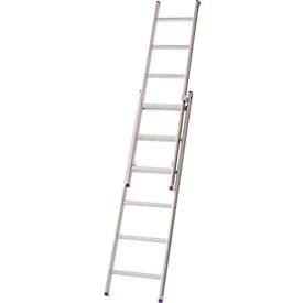 Schiebeleiter ohne Seilzug, Lila-Serie, 14 Stufen